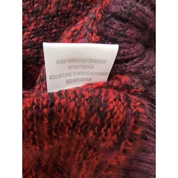 ModCloth Open Cardigan Womens Size Small Long Sleeves Knit Maroon Ombre - Picture 10 of 10